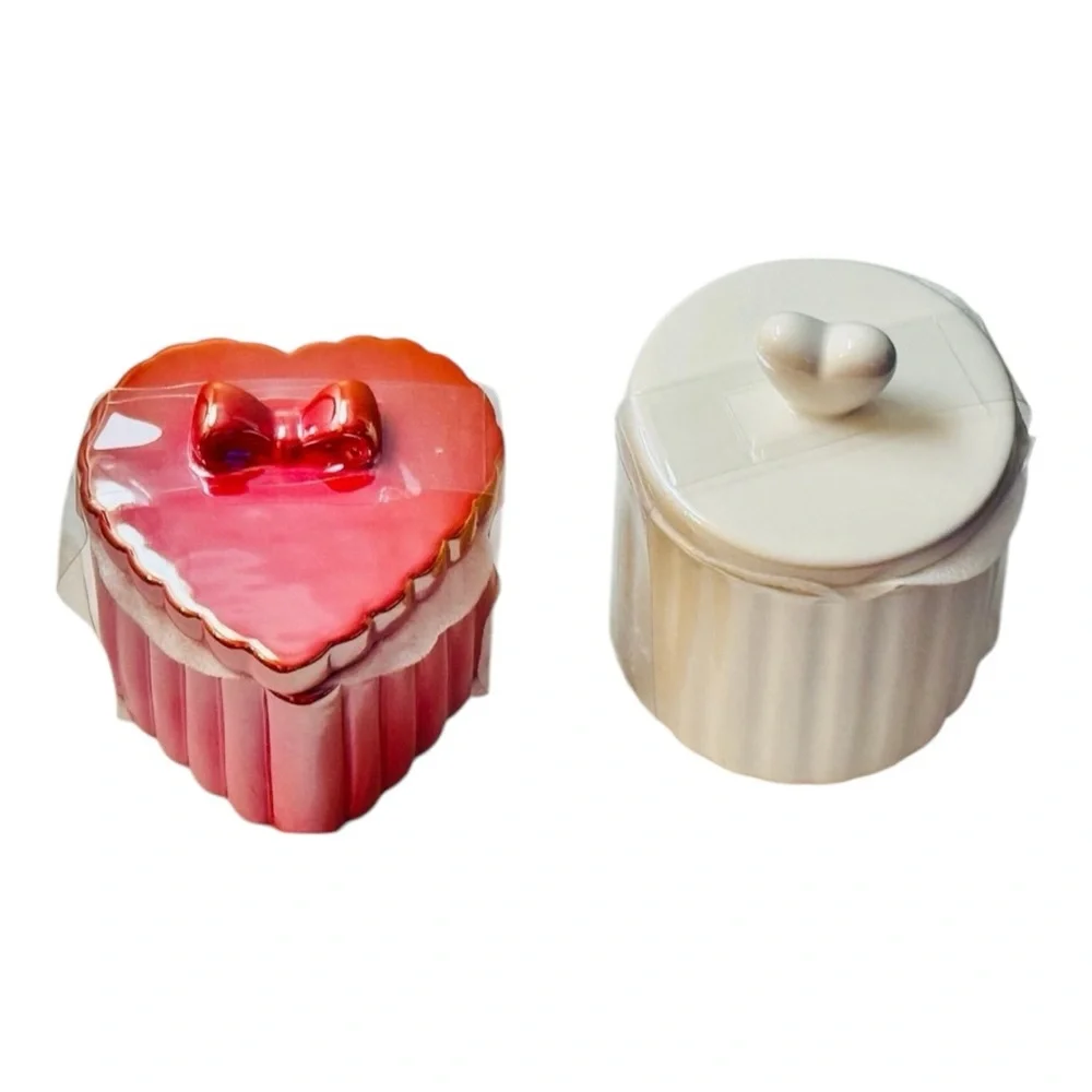 Target Bullseye Valentine’s Day Heart Ceramic Canisters Set ❤️